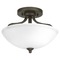 Progress Lighting Laird Antique Bronze 2-Light Semi-Flush Mount by Progress Lighting P350057-020