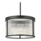Z-Lite Z-Lite Carnaby Matte Black Pendant Light with Drum Shade 7504P18-MB