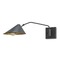 Currey and Company Lighting Serpa Wall Sconce in French Black/Gold Leaf by Currey & Company 5177