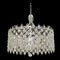 Allegri Lighting Allegri Crystal Prive Two Tone Silver Pendant Light with Drum Shade 028753-017-FR001