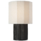 Visual Comfort Signature Collection Fumar 18-Inch Table Lamp in Ridged Carbon by Visual Comfort Signature AMB3070RDC-B
