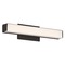 WAC Lighting Brink Brushed Black LED Bathroom Light by WAC Lighting WS-77612-27-BK