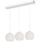 AFX Lighting Afx Lighting Cleo White Multi-Light Pendant with Globe Shade CLEP13WHLNR3