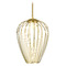 Z-Lite Z-Lite Savanti Modern Gold Pendant Light with Cylindrical Shade 7507-12MGLD
