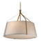 Maxim Lighting Maxim Lighting Bandera Natural Aged Brass Pendant Light with Empire Shade 16183WLNAB