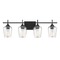 Savoy House Octave 28.75-Inch Black Bathroom Light by Savoy House 8-4030-4-BK