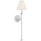 Visual Comfort Signature Collection Thomas OBrien Piaf Tail Sconce in Plaster White by Visual Comfort Signature TOB2453PWL