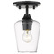 Z-Lite Joliet Matte Black Semi-Flush Mount by Z-Lite 473F1-MB