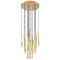 Z-Lite Z-Lite Forest Modern Gold LED Multi-Light Pendant with Cylindrical Shade 919MP24-27R-MGLD-LED