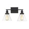 Savoy House Drake 17.75-Inch Black Bathroom Light by Savoy House 8-9130-2-BK