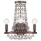 Crystorama Lighting Crystorama Lighting Channing Chocolate Bronze Sconce 1542-CB-MWP