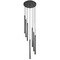 Z-Lite Z-Lite Forest Matte Black LED Multi-Light Pendant with Cylindrical Shade 919MP24-7R-MB-LED