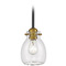 Z-Lite Kraken Matte Black & Olde Brass Mini Pendant by Z-Lite 466MP-MB-OBR