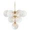 Visual Comfort Signature Collection Aerin Cristol Tiered Chandelier in Antique Brass by Visual Comfort Signature ARN5401HABWG