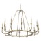 Quorum Lighting Marquee Aged Silver Leaf Chandelier by Quorum Lighting 6314-12-60
