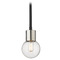 Z-Lite Neutra Matte Black & Polished Nickel Mini Pendant by Z-Lite 621MP-MB-PN