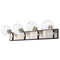 Z-Lite Parsons Matte Black & Brushed Nickel Bathroom Light by Z-Lite 477-4V-MB-BN