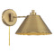 Meridian 8-Inch High Convertible Wall Sconce in Natural Brass by Meridian M90086NB