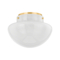 Mitzi by Hudson Valley Lilou 13-Inch Flush Mount in Aged Brass by Mitzi by Hudson Valley H863501-AGB