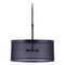 Craftmade Lighting Craftmade Lighting Mesh Flat Black Pendant Light with Drum Shade 58994-FB