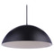 Craftmade Lighting Craftmade Lighting Sculptural Statement Flat Black LED Pendant Light with Bowl / Dome Shade P1001FB-LED
