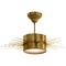 Visual Comfort Signature Collection Suzanne Kasler Soleil Medium Semi-Flush in Brass by Visual Comfort Signature SK5201HAB