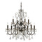 Crystorama Lighting Crystorama Lighting Butler English Bronze Crystal Chandelier 3029-EB-CL-SAQ