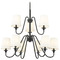 Z-Lite Z-Lite Gianna Matte Black Chandelier 7509-9-32MB