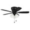Craftmade Lighting Craftmade Lighting Wheeler Flat Black LED Ceiling Fan with Light WHL42FB5C3