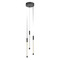 Kuzco Lighting Kuzco Lighting Motif Black LED Multi-Light Pendant with Cylindrical Shade MP75213-BK-UNV