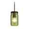Besa Lighting Canning Jar Light Mini-Pendant Green Glass Bronze 1JT-MILO4GR-BR