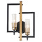 Maxim Lighting Maxim Lighting Flambeau Black & Antique Brass Sconce 16115CLBKAB