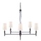 Visual Comfort Signature Collection Thomas OBrien Lyra Chandelier in Bronze by Visual Comfort Signature TOB5943BZL