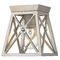 Z-Lite Trestle Antique Silver Flush Mount by Z-Lite 447F1-AS