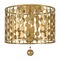 Crystorama Lighting Crystorama Lighting Layla Antique Gold Flushmount Light 544-GA