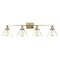 Savoy House Drake 38-Inch Warm Brass Bathroom Light by Savoy House 8-9130-4-322