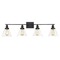 Savoy House Drake 38-Inch Black Bathroom Light by Savoy House 8-9130-4-BK