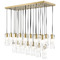 Z-Lite Z-Lite Alton Modern Gold Multi-Light Pendant with Cylindrical Shade 824P-23L-MGLD
