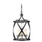 Z-Lite Malcalester Matte Black & Brushed Nickel Pendant by Z-Lite 481P14-MB-BN