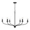 Capital Lighting Dolan Chandelier in Matte Black by HomePlace by Capital Lighting 449961MB
