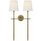 Visual Comfort Signature Collection Visual Comfort Signature Collection Thomas O'brien Bryant Hand-Rubbed Antique Brass Sconce TOB2025HAB-L