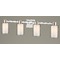 Design Classics Lighting 4-Light Seeded Frosted Glass Bathroom Light Satin Nickel 2104-09 GL1061 GL1041C
