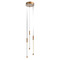 Kuzco Lighting Kuzco Lighting Motif Brushed Gold LED Multi-Light Pendant with Cylindrical Shade MP75213-BG-UNV