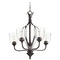 Quorum Lighting Jardin Oiled Bronze Chandelier by Quorum Lighting 6127-5-286
