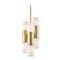 Mitzi by Hudson Valley Lola Aged Brass LED Pendant with Cylindrical Shade by Mitzi by Hudson Valley H196706-AGB