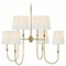 Visual Comfort Signature Collection Visual Comfort Signature Collection Thomas O'brien Vendome Hand-Rubbed Antique Brass Chandelier TOB5008HAB-L