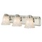 Design Classics Lighting 3-Light Mosaic Glass Bath Wall Light in Satin Nickel 1203-09 GL9222-M