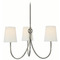 Visual Comfort Signature Collection Visual Comfort Signature Collection Thomas O'brien Reed Antique Nickel Chandelier TOB5009AN-L