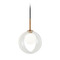 Matteo Lighting Delcia Aged Gold Brass LED Mini Pendant by Matteo Lighting C60601AGCL