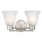 Design Classics Lighting Modern Bathroom Light with Alabaster Glass in Satin Nickel Finish 702-09 GL9222-ALB